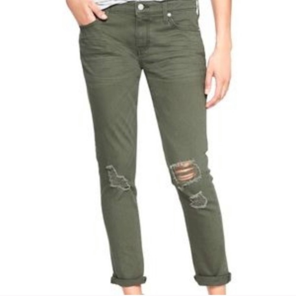 Girlfriend Distressed Jeans